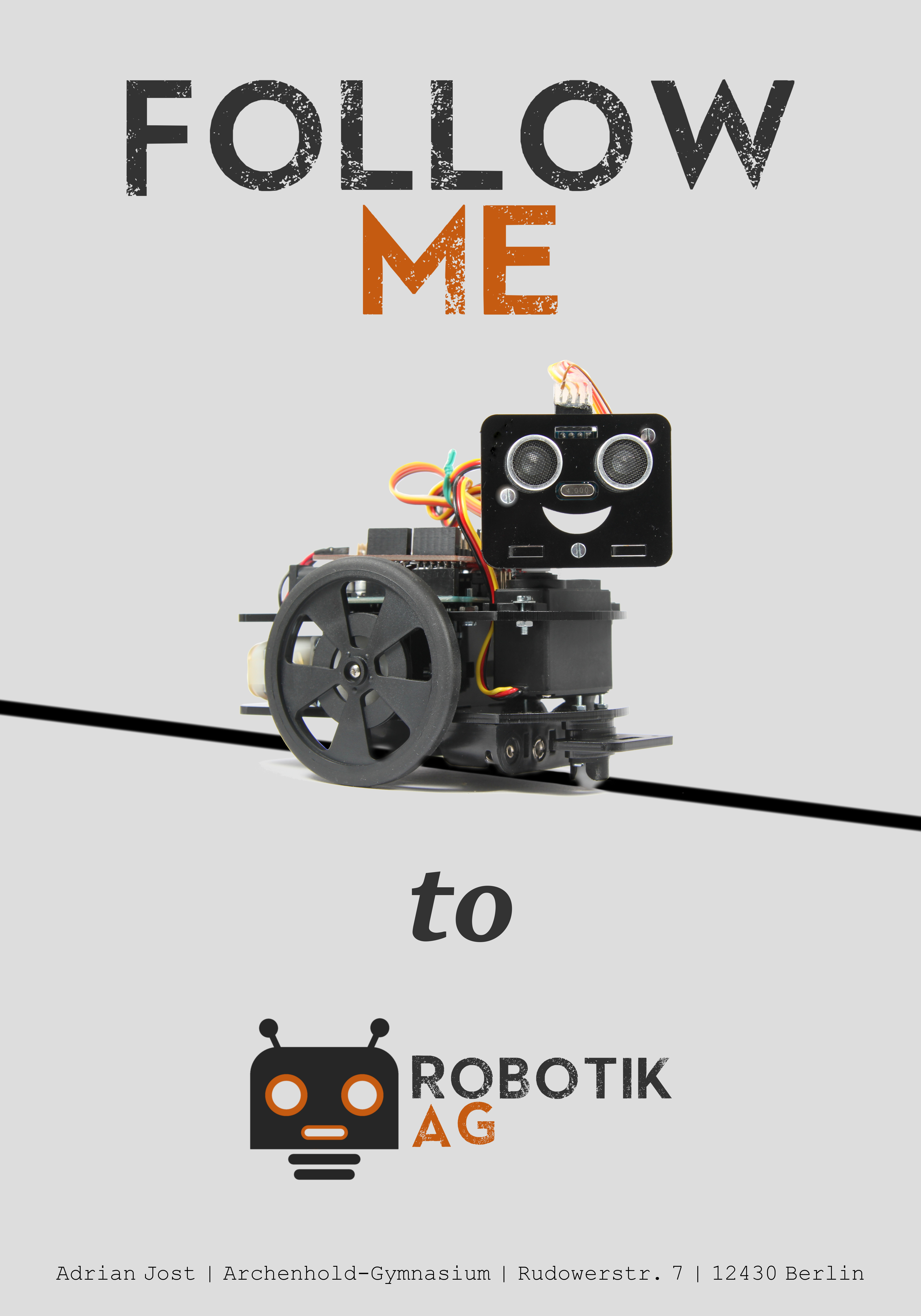 Robotik-AG Werbeplakat